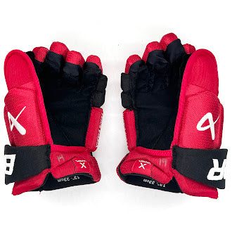 Bauer Vapor Hyperlite - Gant d'occasion NHL Pro Stock - Hurricanes de la Caroline (rouge/noir) n° 2
